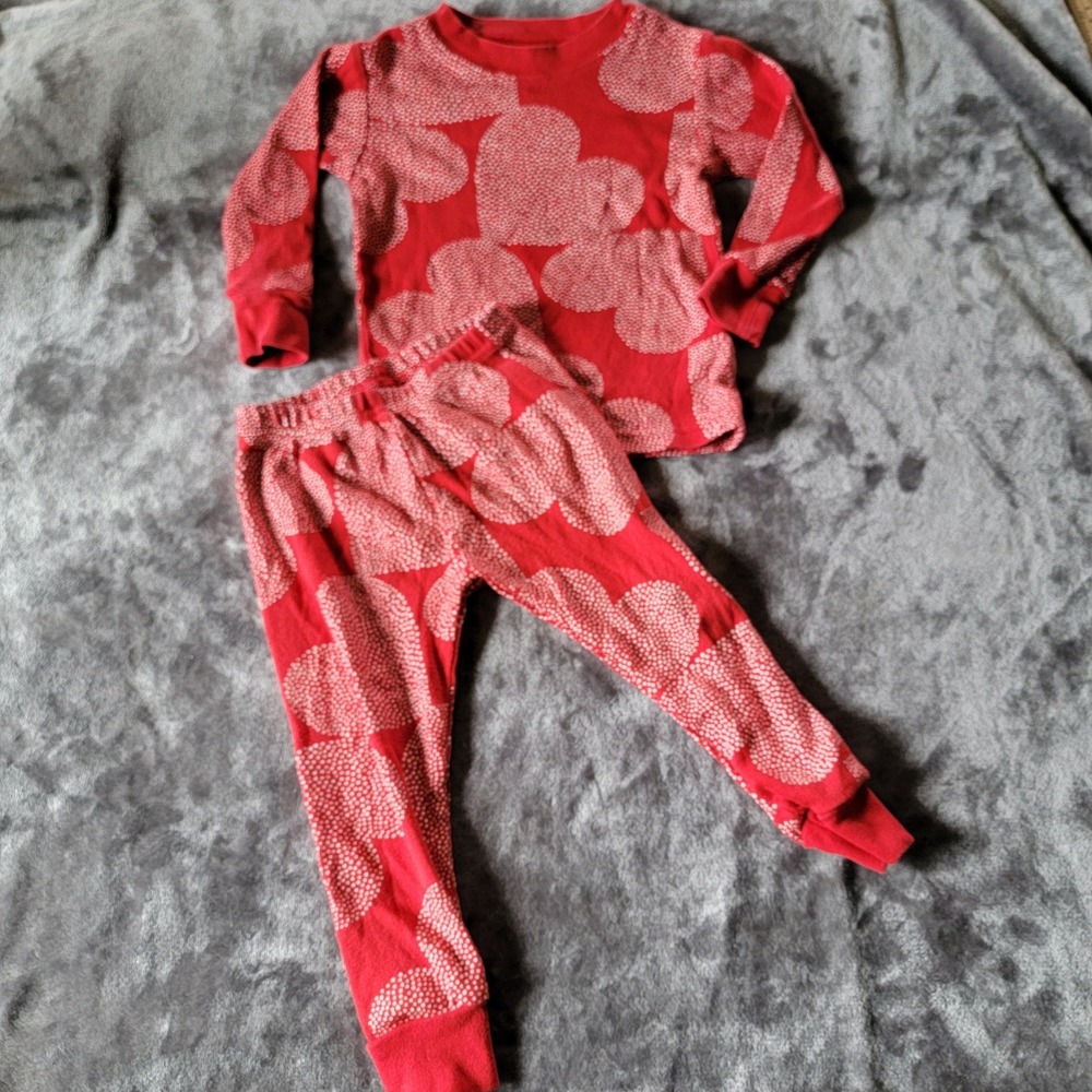 Carter's 2pc Pajama Set Toddler 18M Red Excellent Valentine Print Snug Fit 741